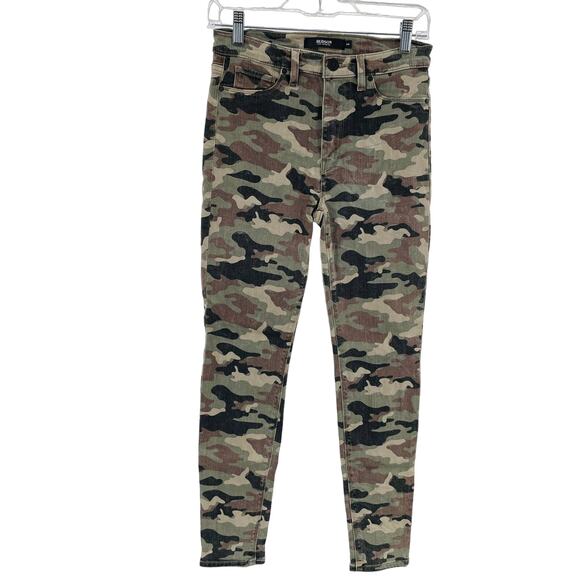 Hudson Barbara Super Skinny Camo High Rise Stretch Slim Fit Ankle Jeans 26 - Picture 3 of 13